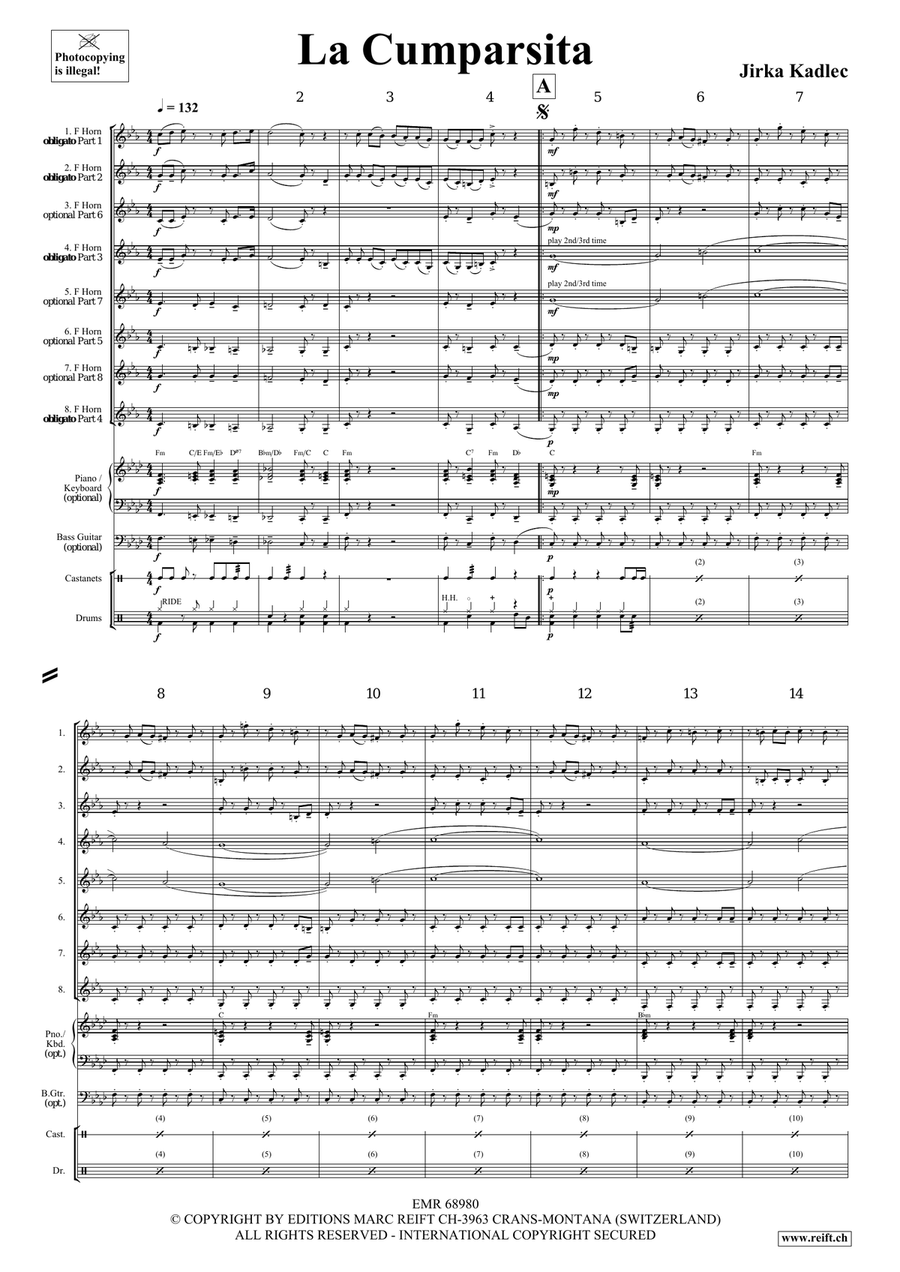 La Cumparsita La Cumparsita Horn scores gallery preview page 4