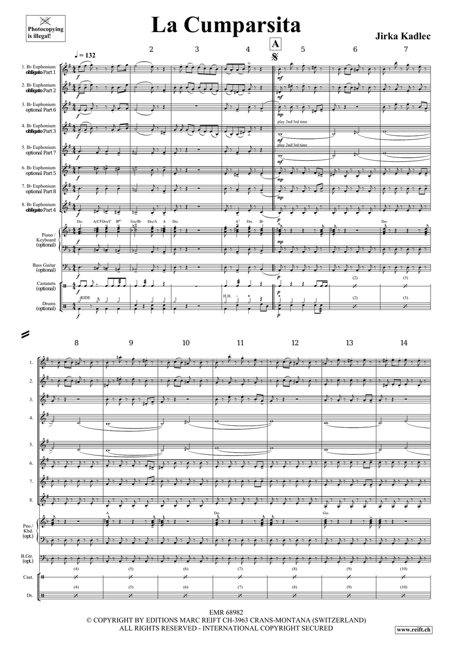 La Cumparsita La Cumparsita Euphonium scores gallery preview page 4