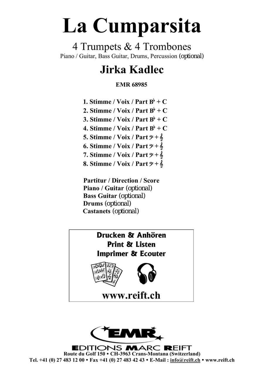 La Cumparsita Trombone scores gallery preview page 2