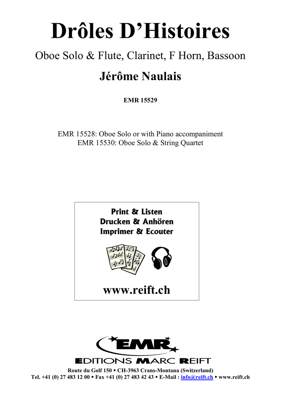 Drôles D'Histoires Drôles D'Histoires Woodwind Quintet scores gallery preview page 2