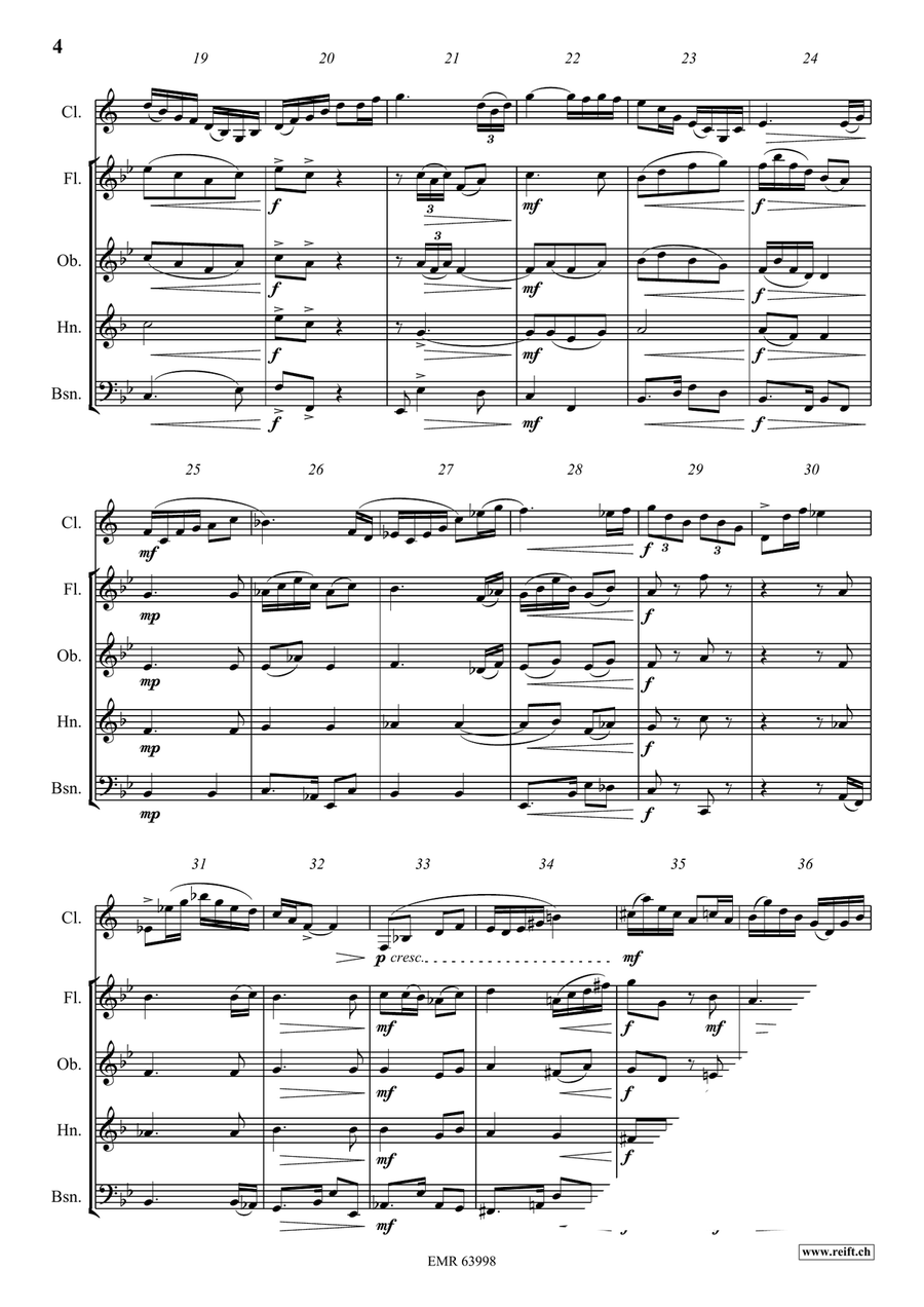 Kalahari Kalahari Woodwind Quintet scores gallery preview page 5