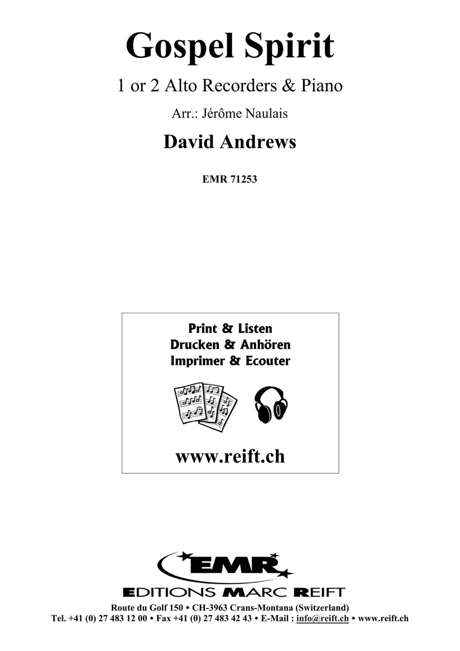 Gospel Spirit Gospel Spirit Alto Recorder scores gallery preview page 2