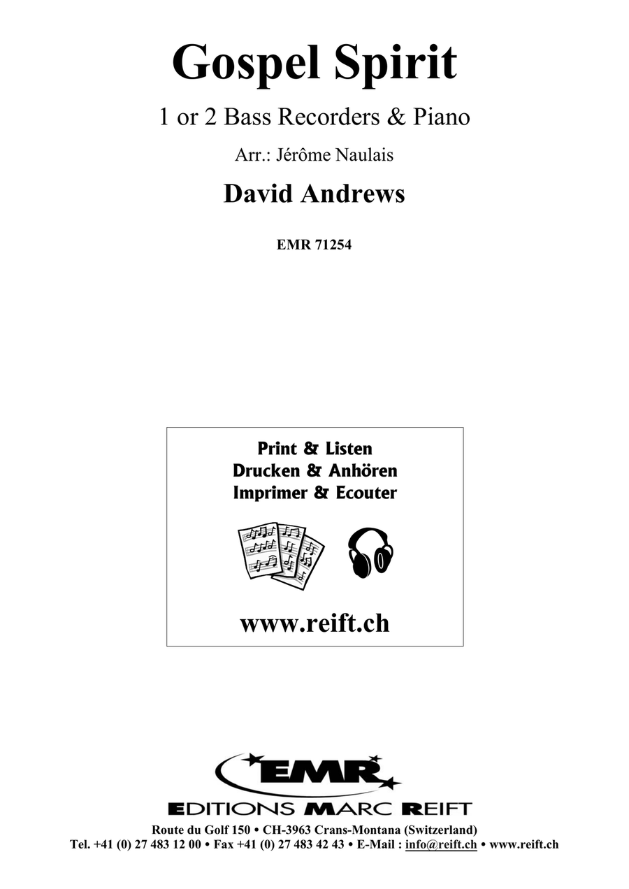 Gospel Spirit Gospel Spirit Bass Recorder scores gallery preview page 2
