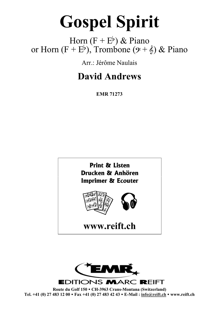 Gospel Spirit Gospel Spirit Horn scores gallery preview page 2
