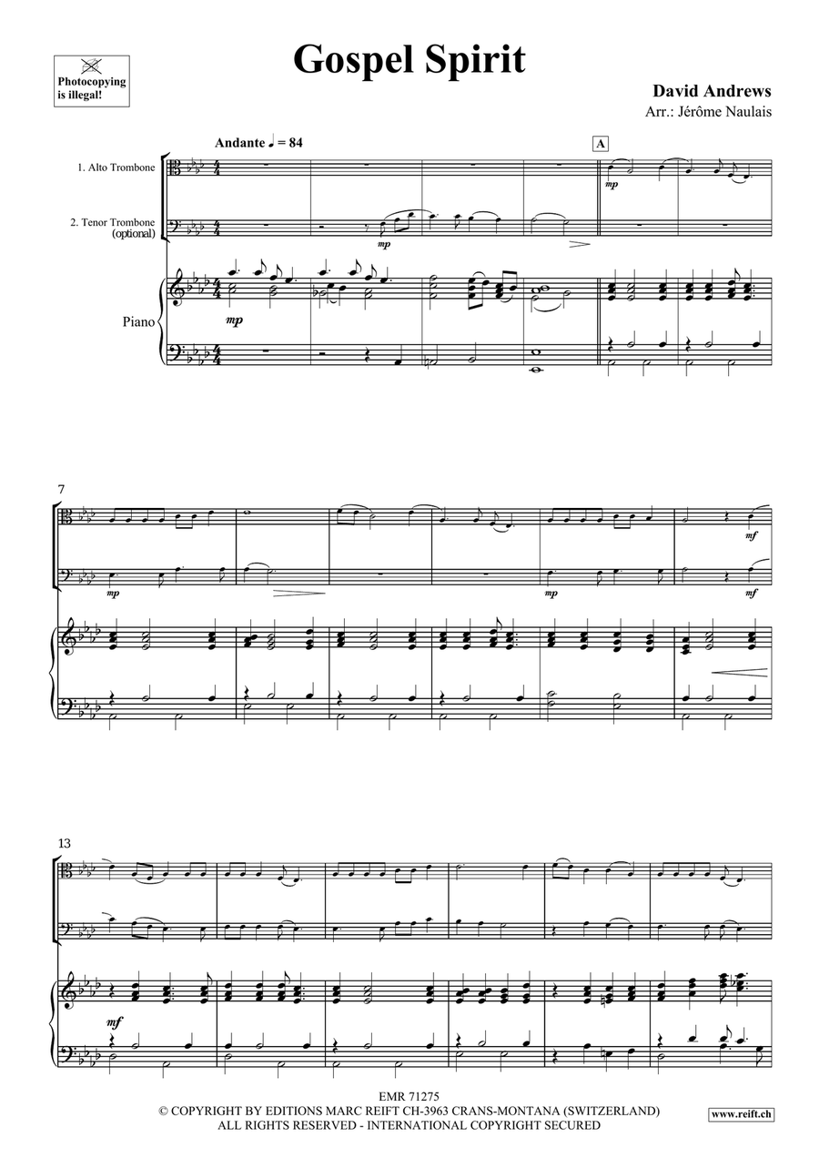 Gospel Spirit Gospel Spirit Piano Accompaniment scores gallery preview page 3