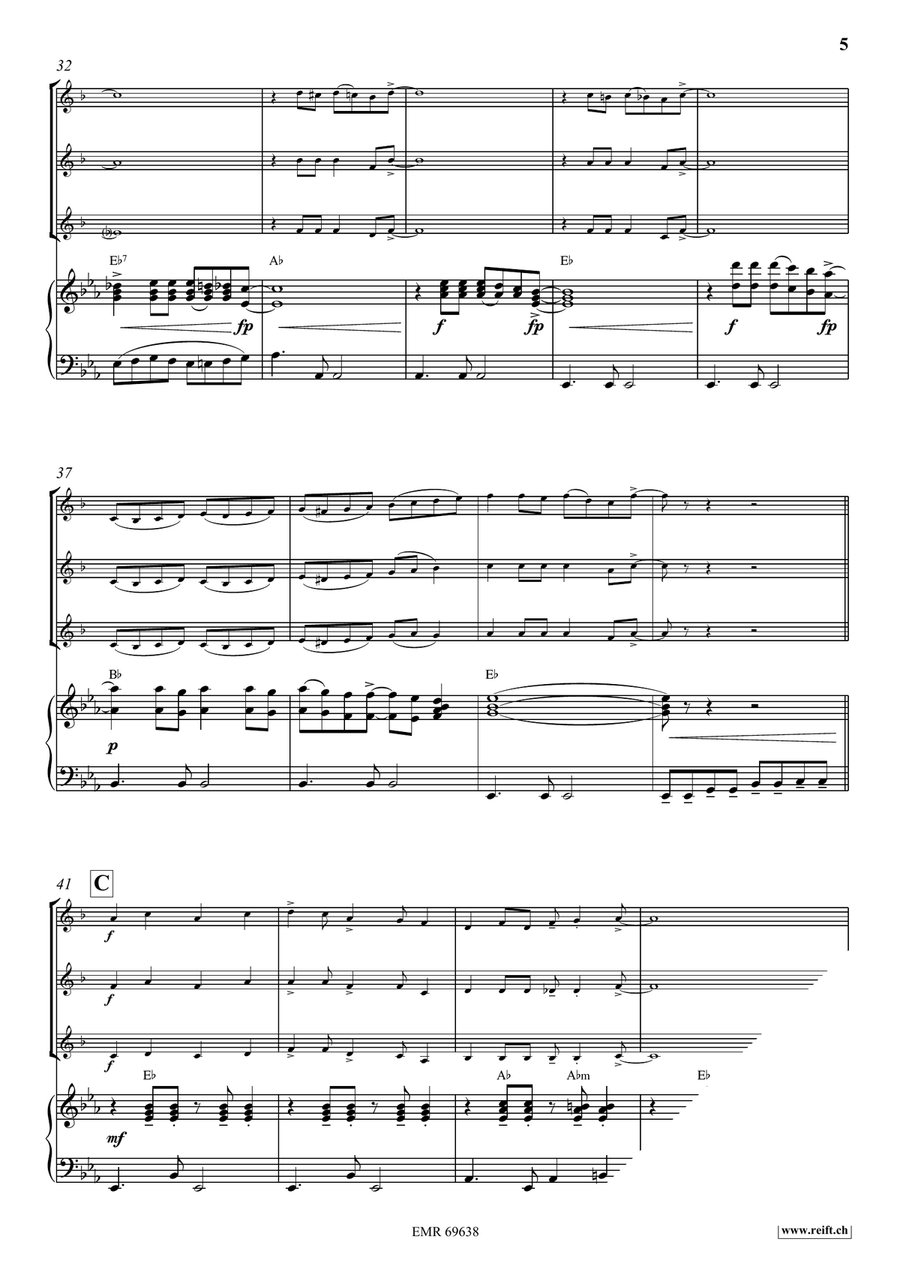 Rock Party Rock Party Trumpet Trio scores gallery preview page 6