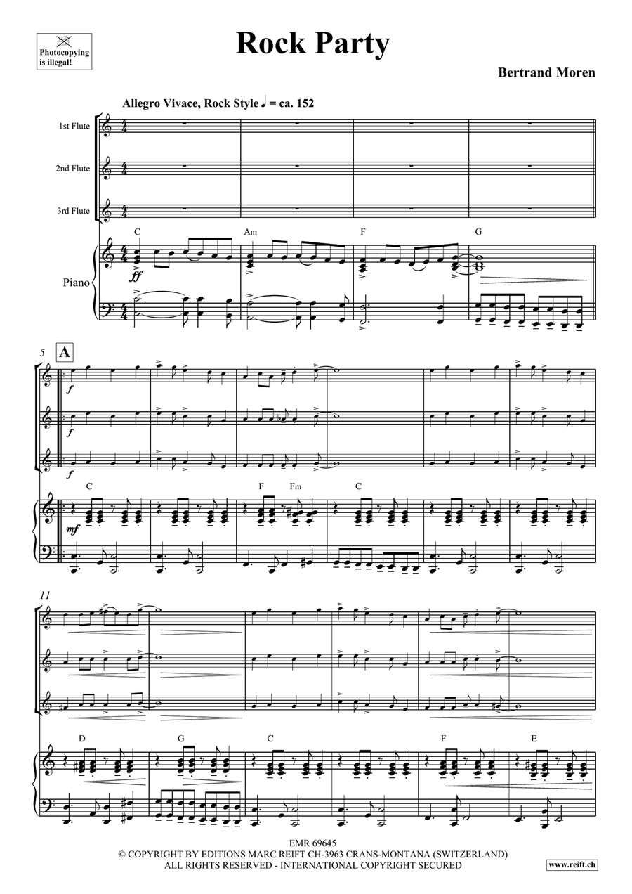 Rock Party Rock Party Flute scores gallery preview page 4
