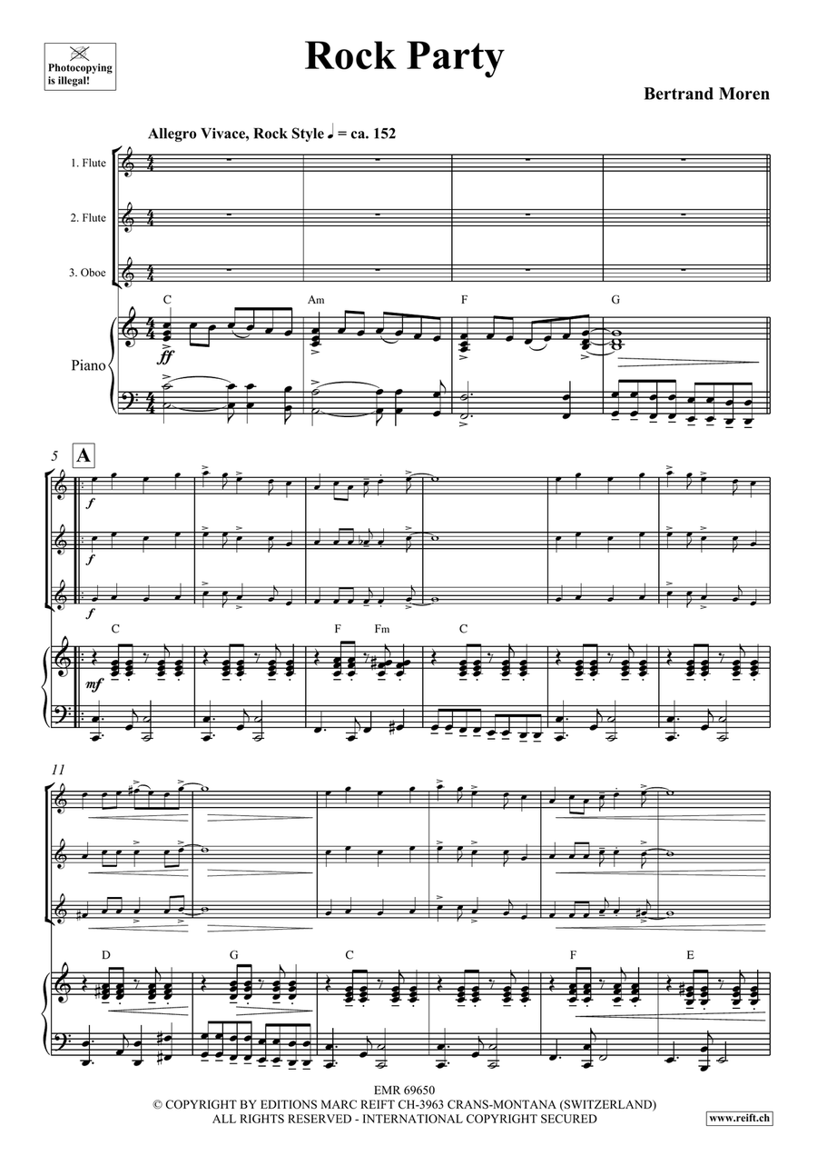 Rock Party Rock Party Flute scores gallery preview page 4