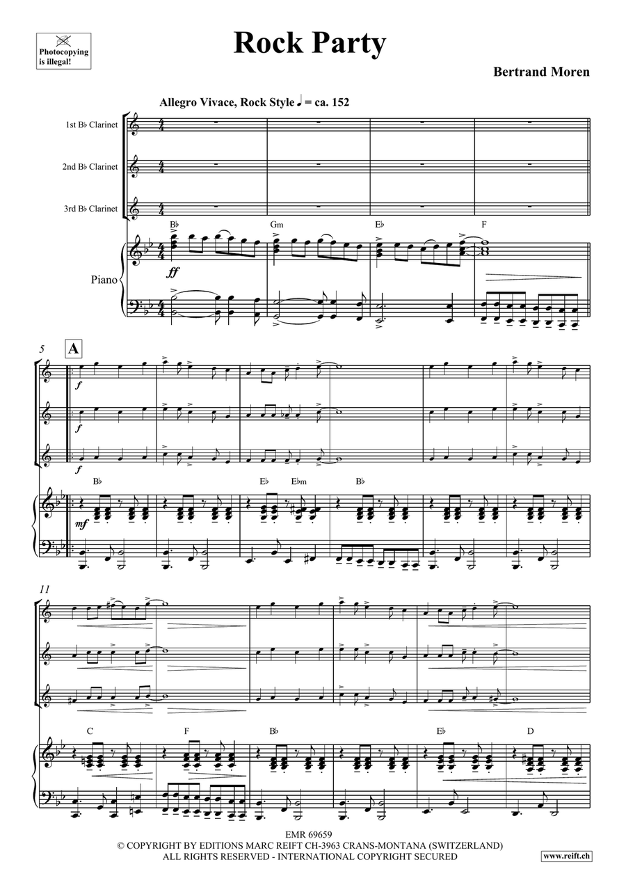 Rock Party Rock Party Clarinet scores gallery preview page 4