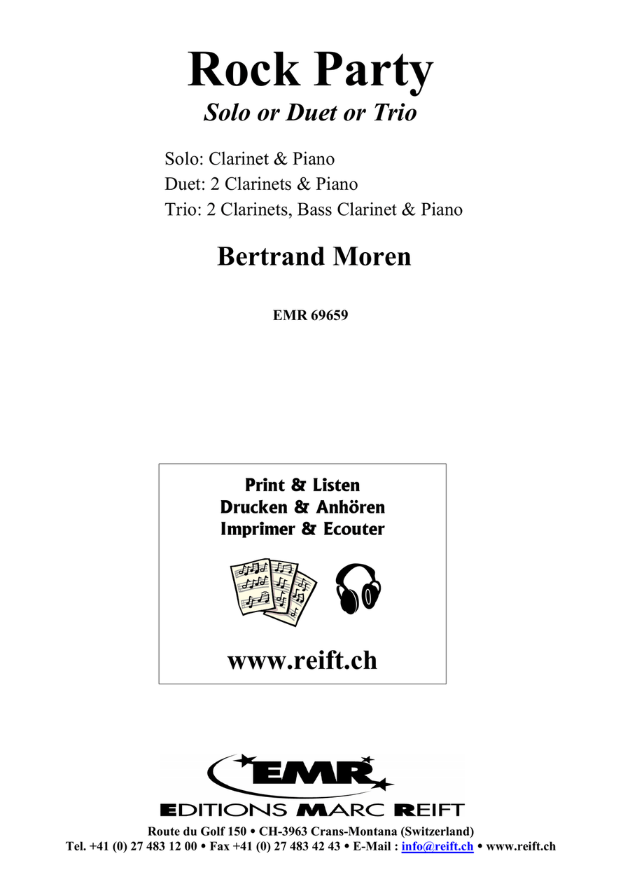 Rock Party Rock Party Bass Clarinet scores gallery preview page 2