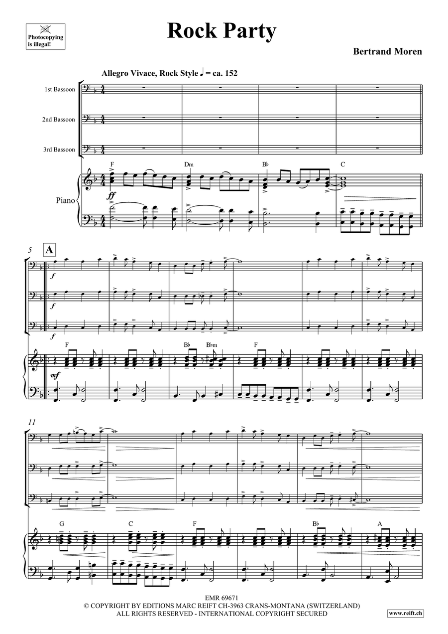 Rock Party Rock Party Bassoon scores gallery preview page 4