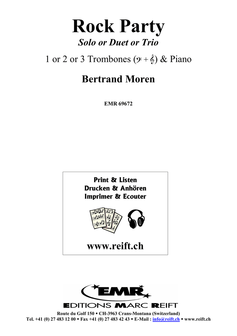 Rock Party Rock Party Trombone Trio scores gallery preview page 2