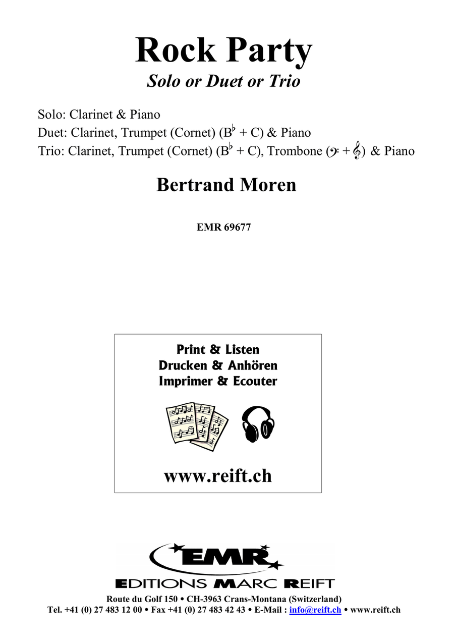 Rock Party Rock Party Clarinet scores gallery preview page 2