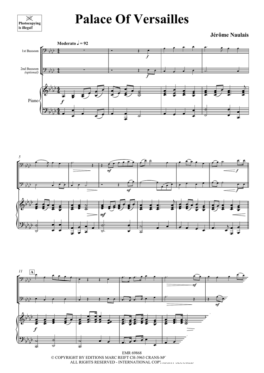 Palace Of Versailles Palace Of Versailles Bassoon scores gallery preview page 4