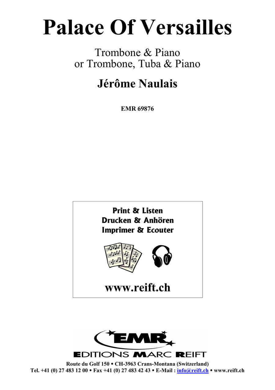 Palace Of Versailles Palace Of Versailles Trombone scores gallery preview page 2
