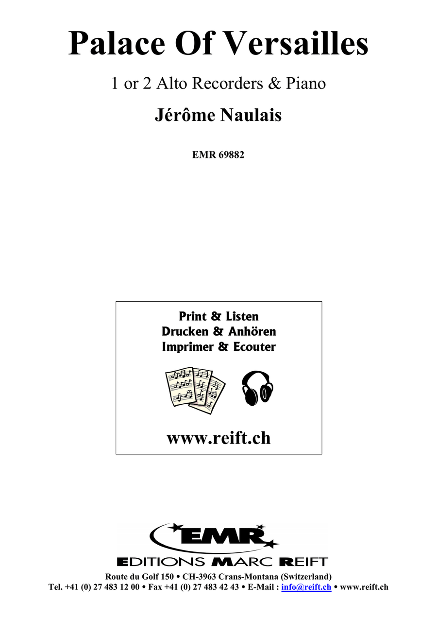 Palace Of Versailles Palace Of Versailles Alto Recorder scores gallery preview page 2