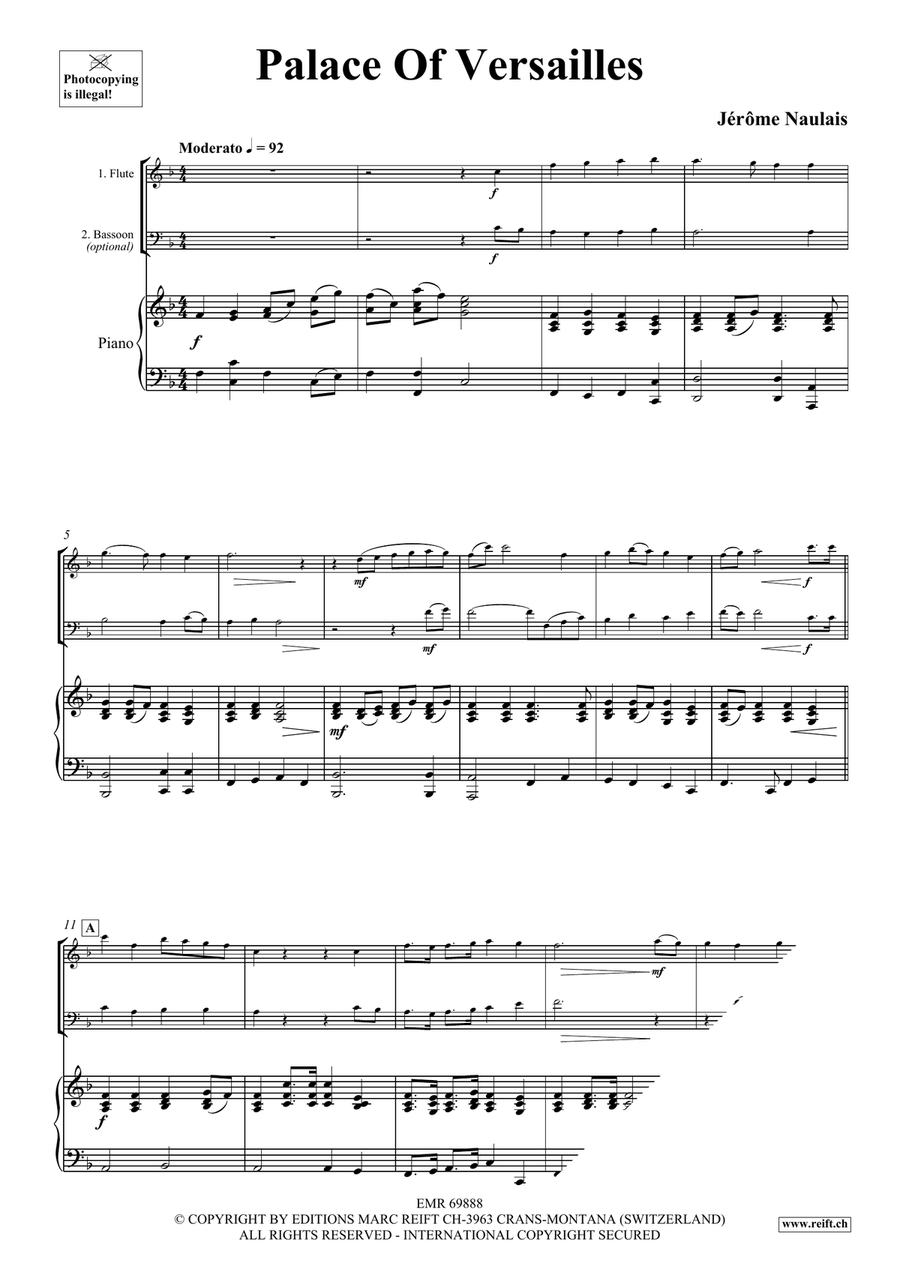 Palace Of Versailles Palace Of Versailles Bassoon scores gallery preview page 4