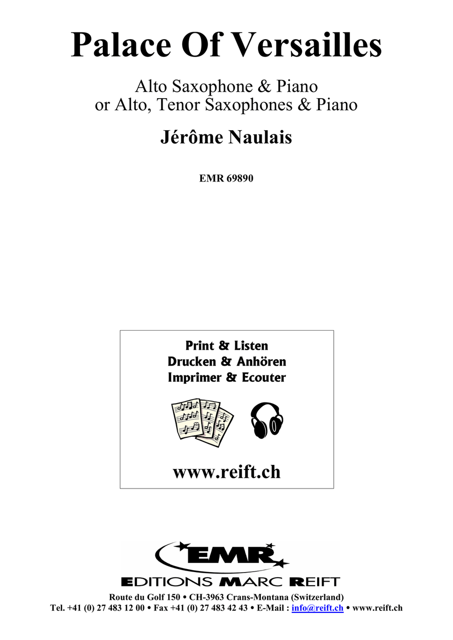 Palace Of Versailles Palace Of Versailles Tenor Saxophone scores gallery preview page 2