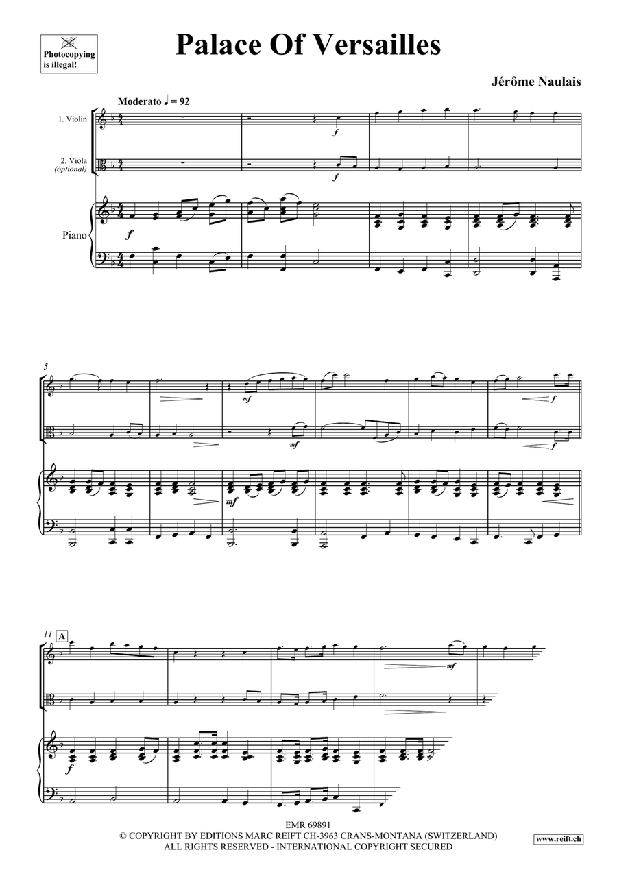 Palace Of Versailles Palace Of Versailles Viola scores gallery preview page 4