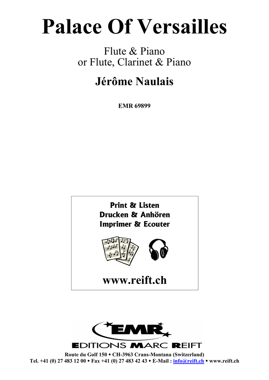Palace Of Versailles Palace Of Versailles Clarinet scores gallery preview page 2