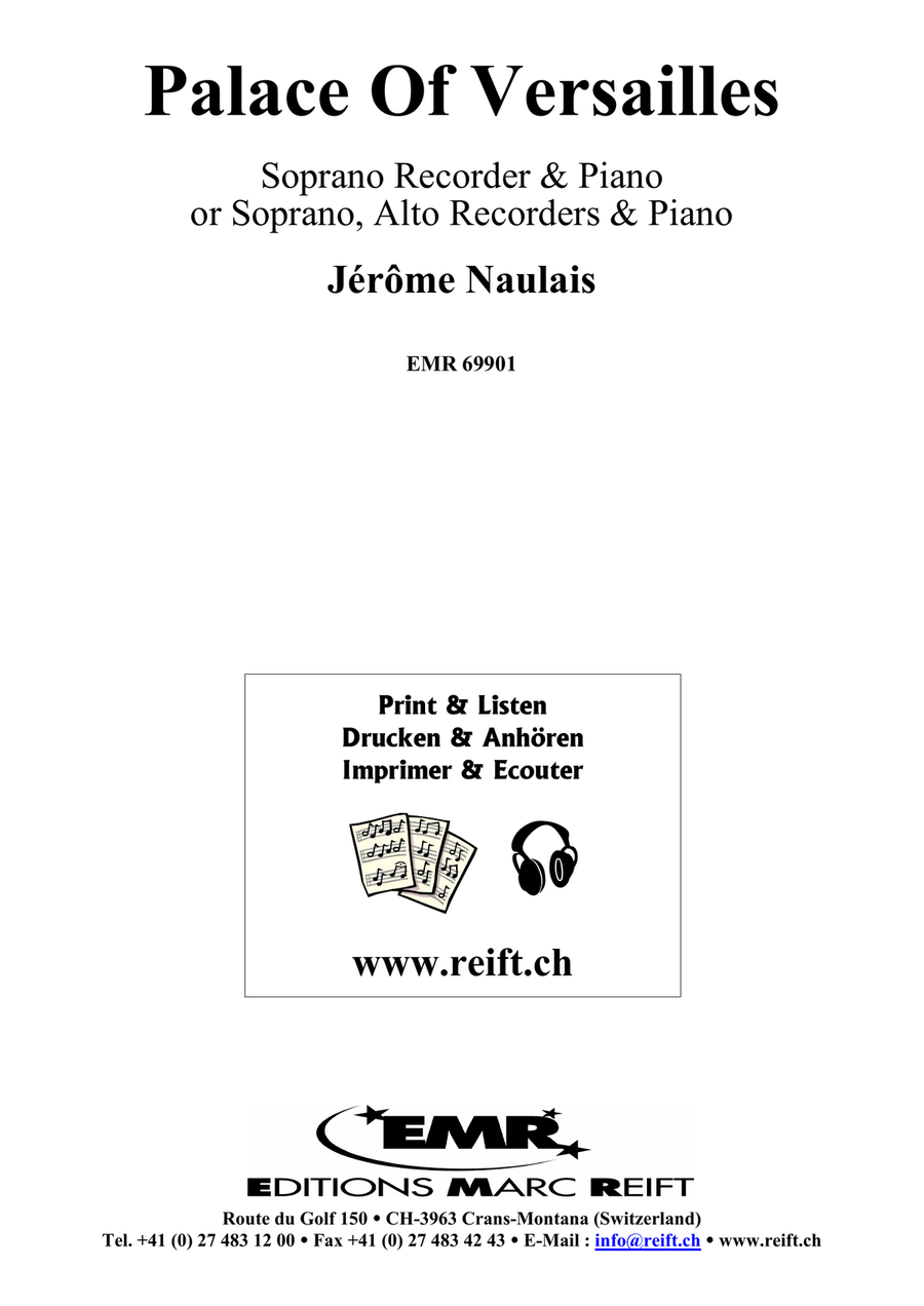 Palace Of Versailles Palace Of Versailles Soprano Recorder scores gallery preview page 2