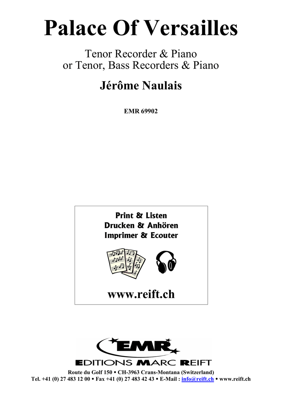 Palace Of Versailles Palace Of Versailles Tenor Recorder scores gallery preview page 2