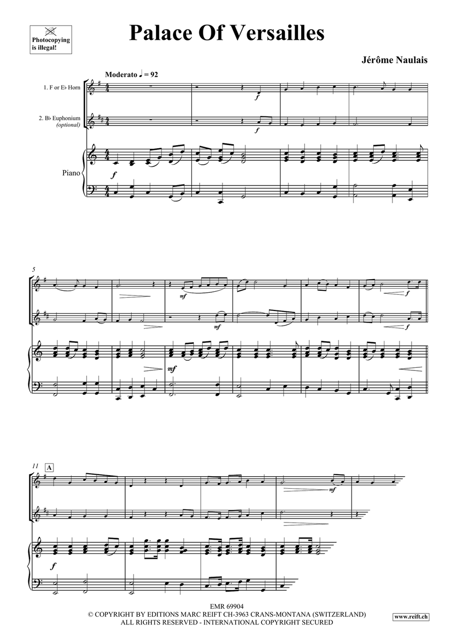 Palace Of Versailles Palace Of Versailles Euphonium scores gallery preview page 4