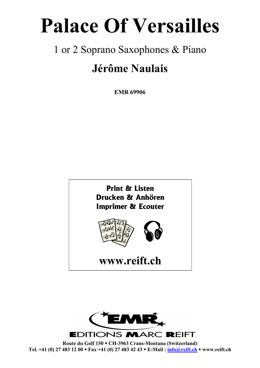 Palace Of Versailles Palace Of Versailles Soprano Saxophone scores gallery preview page 2