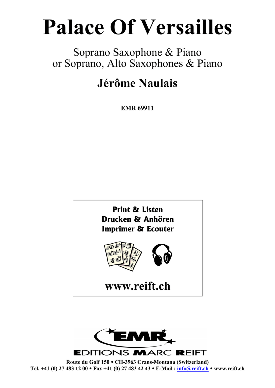 Palace Of Versailles Palace Of Versailles Soprano Saxophone scores gallery preview page 2