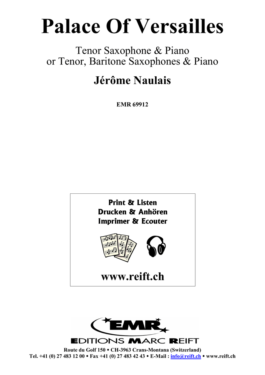 Palace Of Versailles Palace Of Versailles Tenor Saxophone scores gallery preview page 2