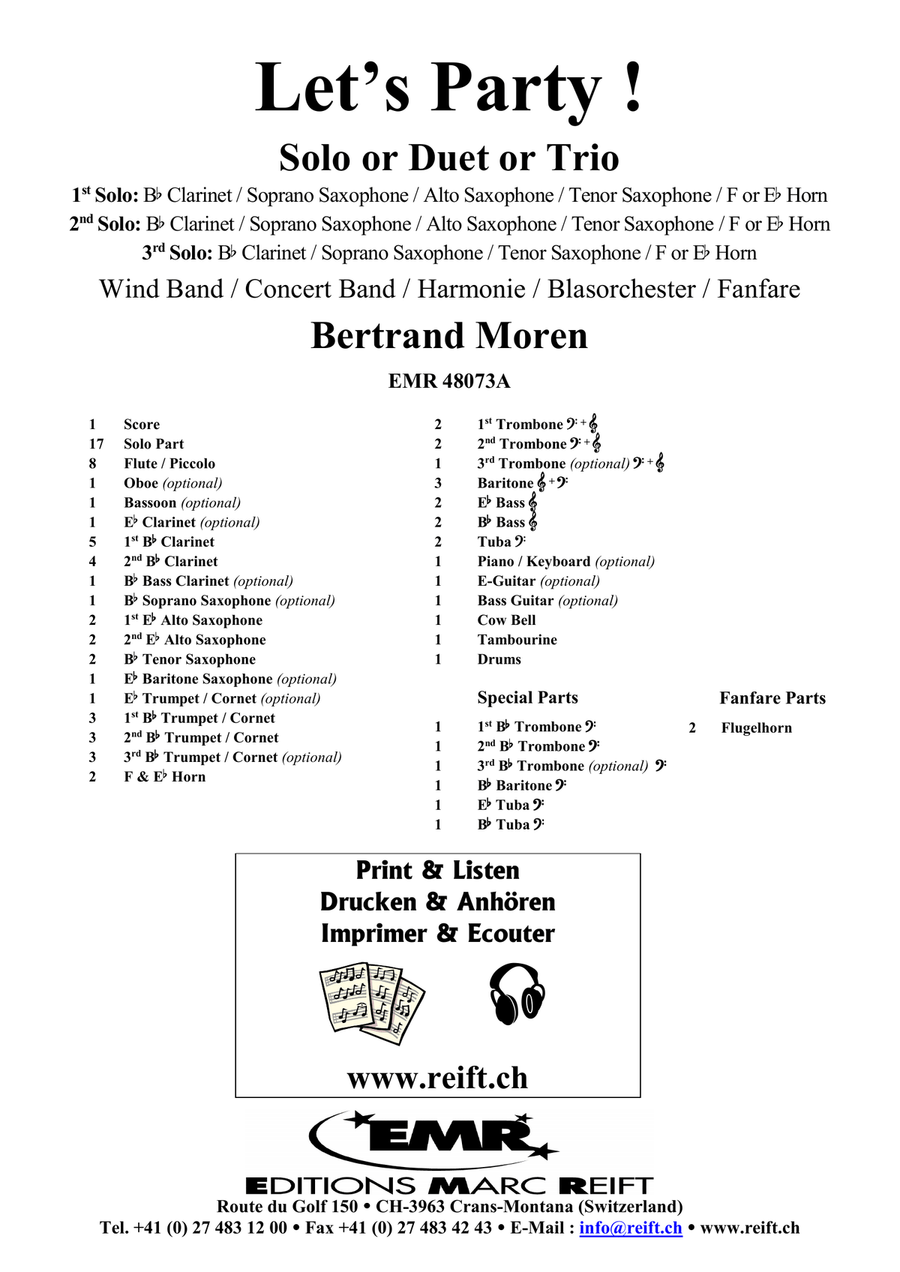 Let's Party! Let's Party! Concert Band scores gallery preview page 2