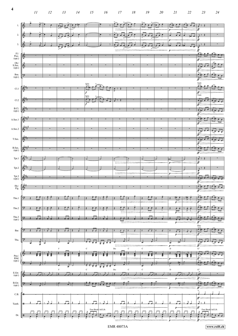 Let's Party! Let's Party! Concert Band scores gallery preview page 6