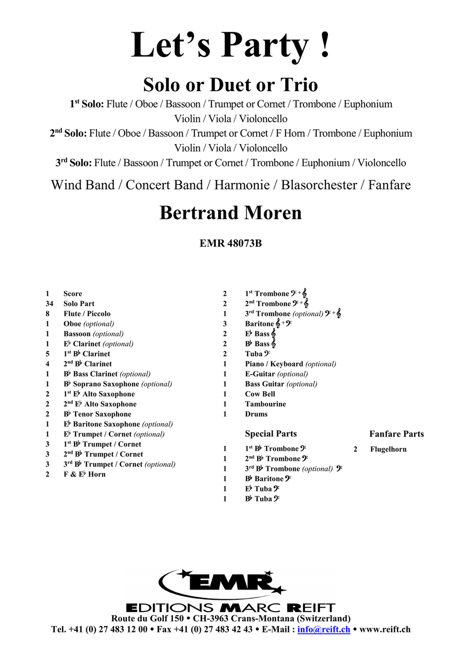 Let's Party! Let's Party! Concert Band scores gallery preview page 2