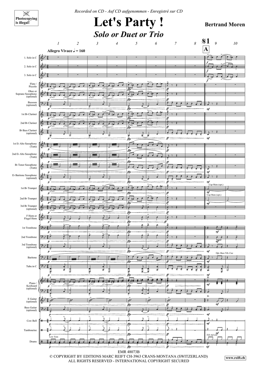 Let's Party! Let's Party! Concert Band scores gallery preview page 5