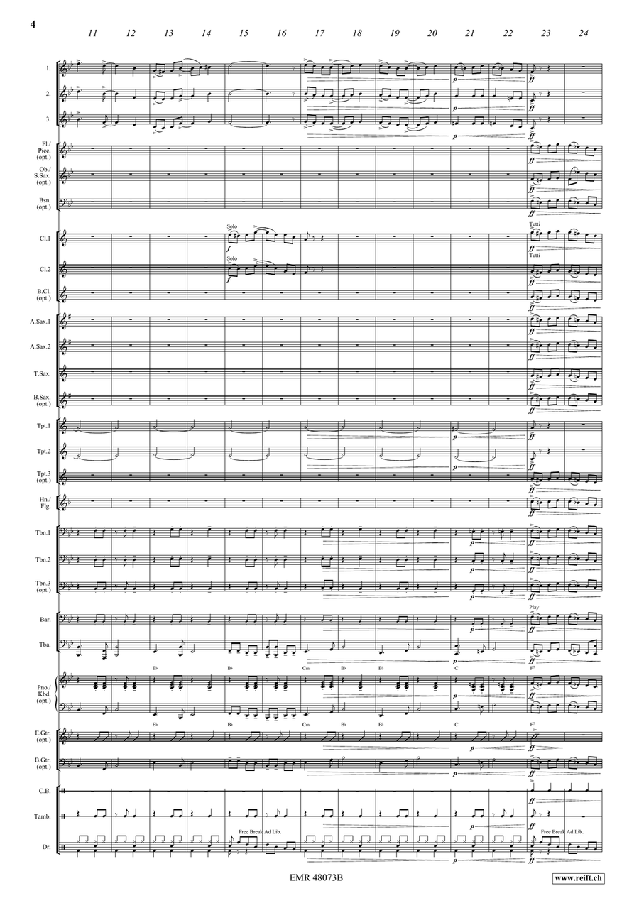 Let's Party! Let's Party! Concert Band scores gallery preview page 6