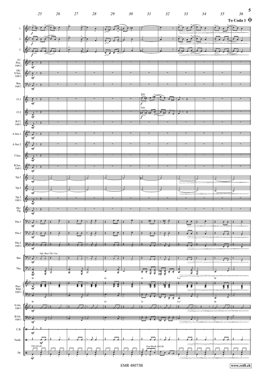 Let's Party! Let's Party! Concert Band scores gallery preview page 7