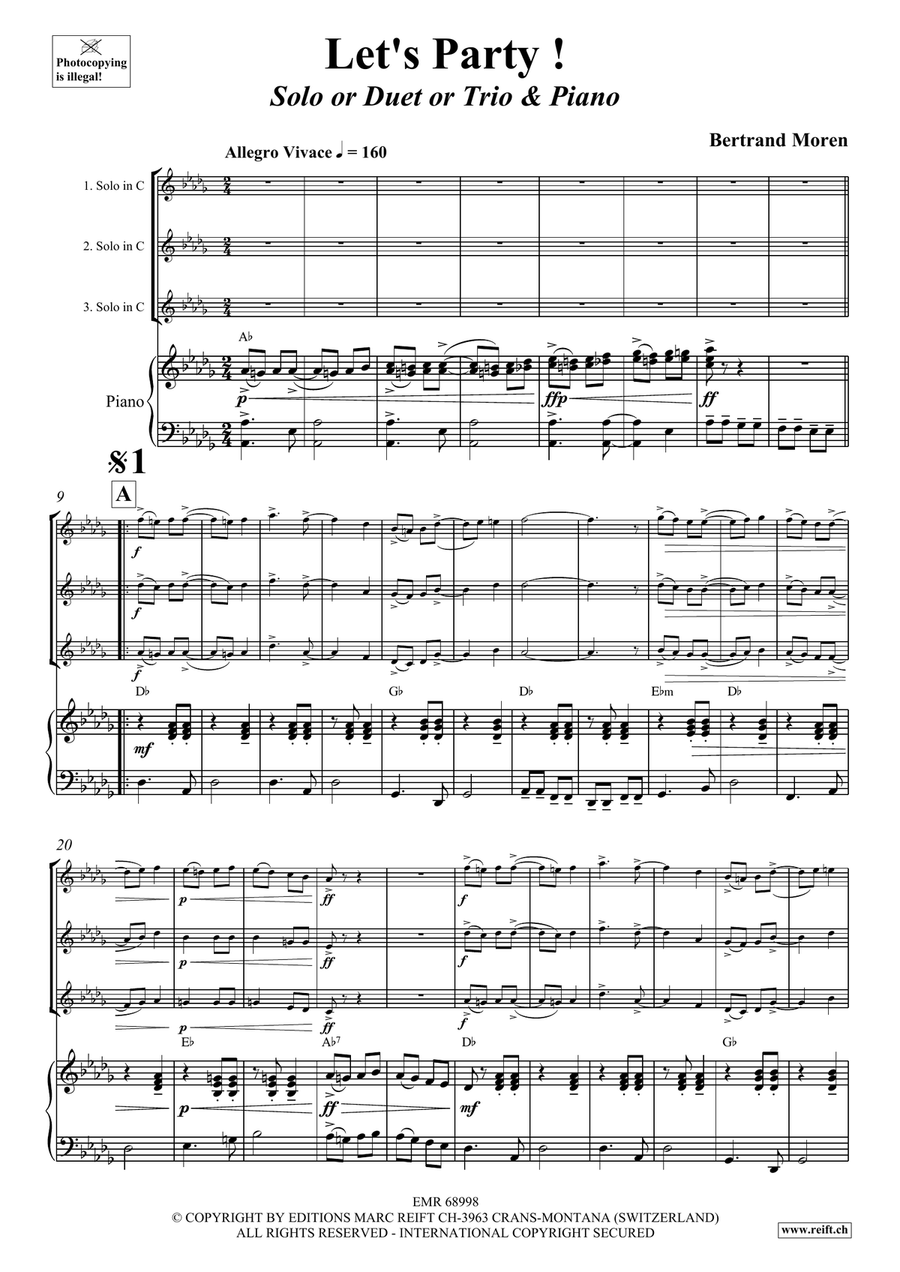 Let's Party! Let's Party! Piano Accompaniment scores gallery preview page 4