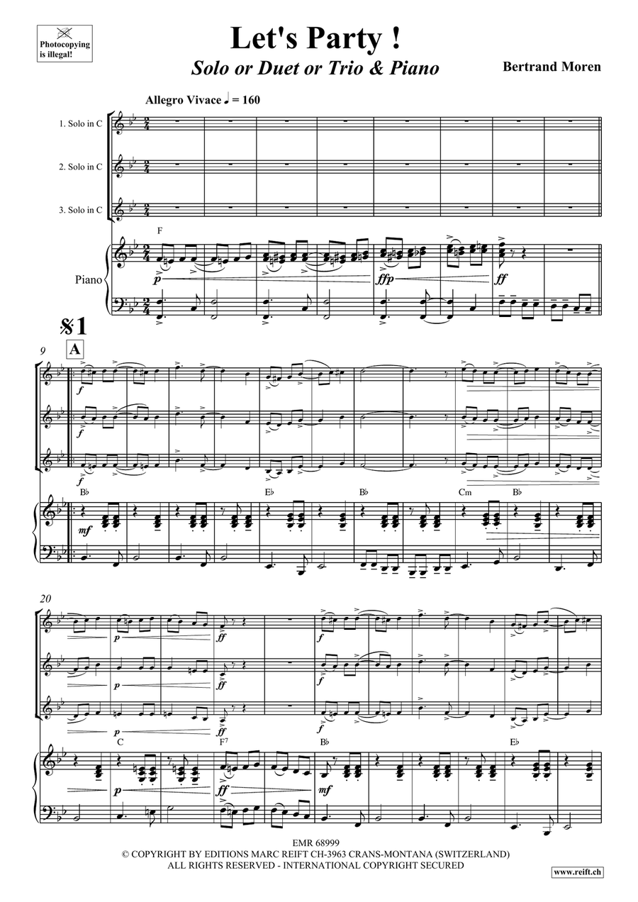 Let's Party! Let's Party! Piano Accompaniment scores gallery preview page 4