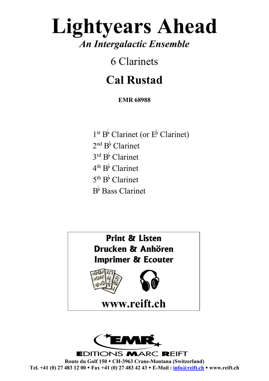 Lightyears Ahead Lightyears Ahead Clarinet scores gallery preview page 2