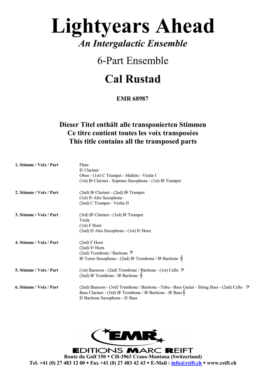 Lightyears Ahead Lightyears Ahead Score scores gallery preview page 2