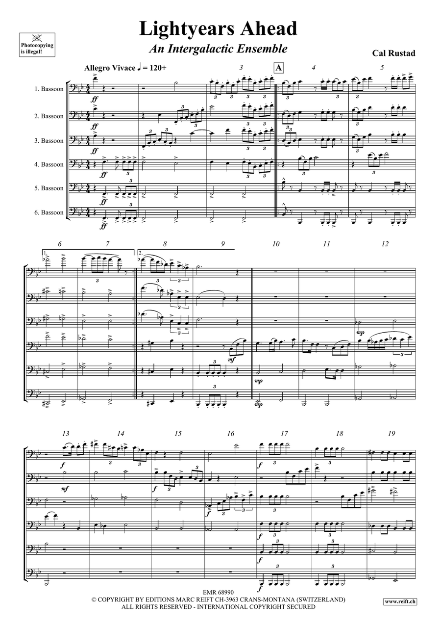 Lightyears Ahead Lightyears Ahead Bassoon scores gallery preview page 4