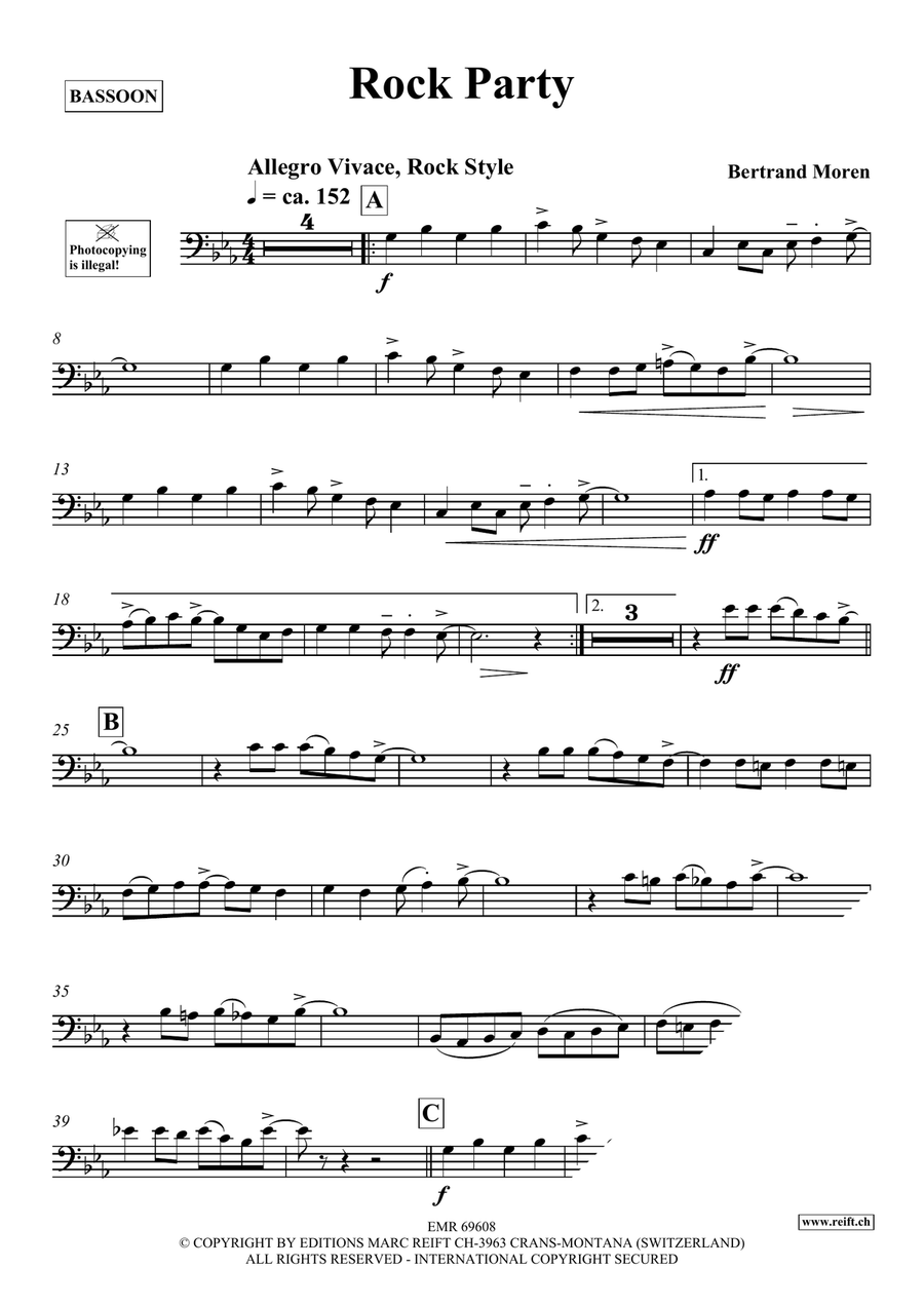 Rock Party Rock Party Bassoon Solo scores gallery preview page 4