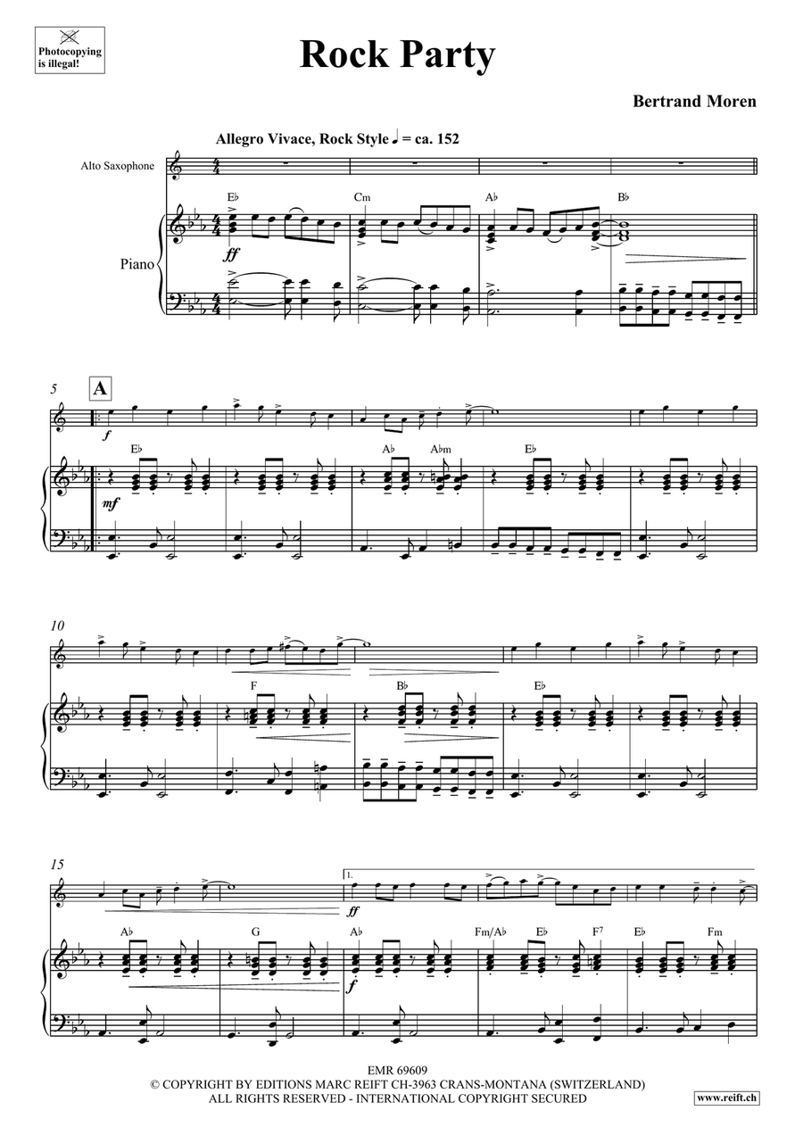 Rock Party Rock Party Alto Saxophone scores gallery preview page 5