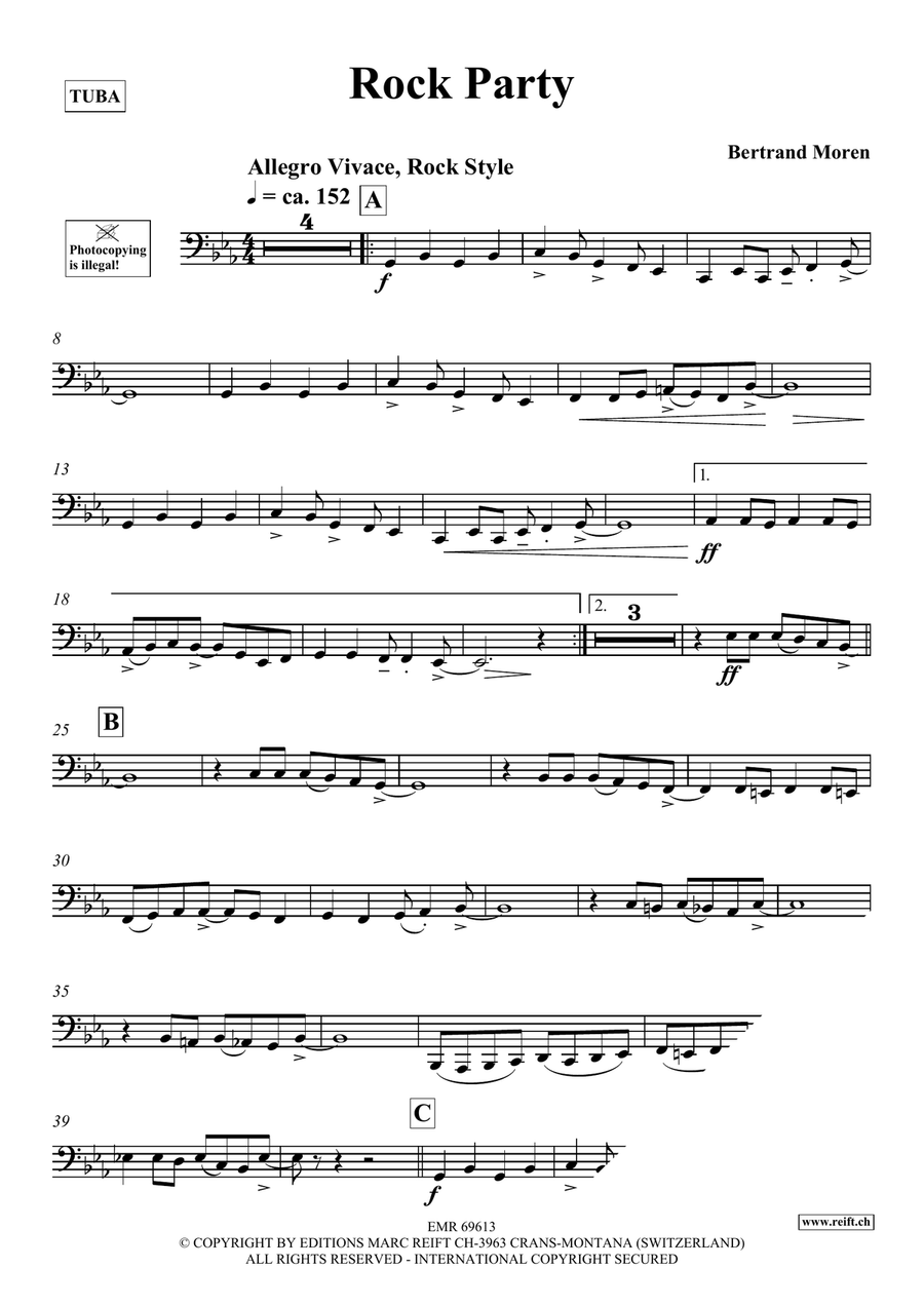 Rock Party Rock Party Tuba scores gallery preview page 4