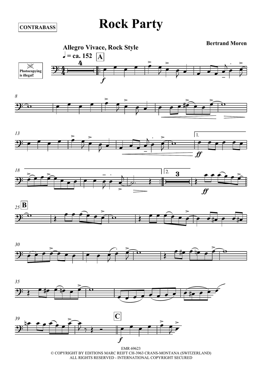 Rock Party Rock Party Double Bass scores gallery preview page 4