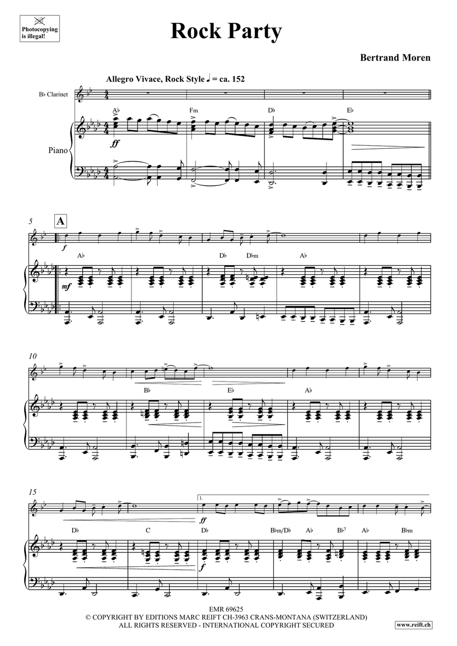 Rock Party Rock Party Clarinet Solo scores gallery preview page 5