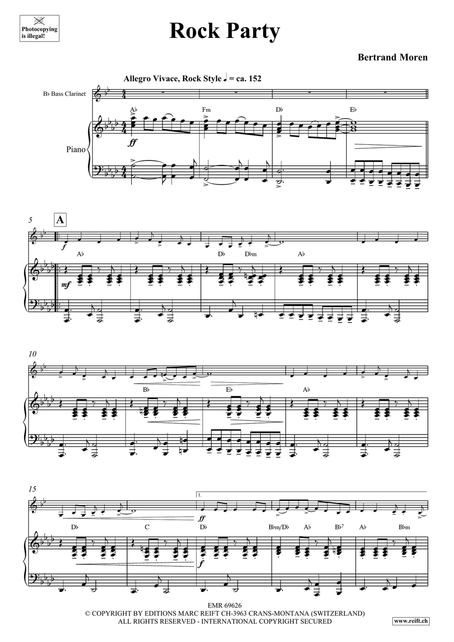 Rock Party Rock Party Bass Clarinet scores gallery preview page 5