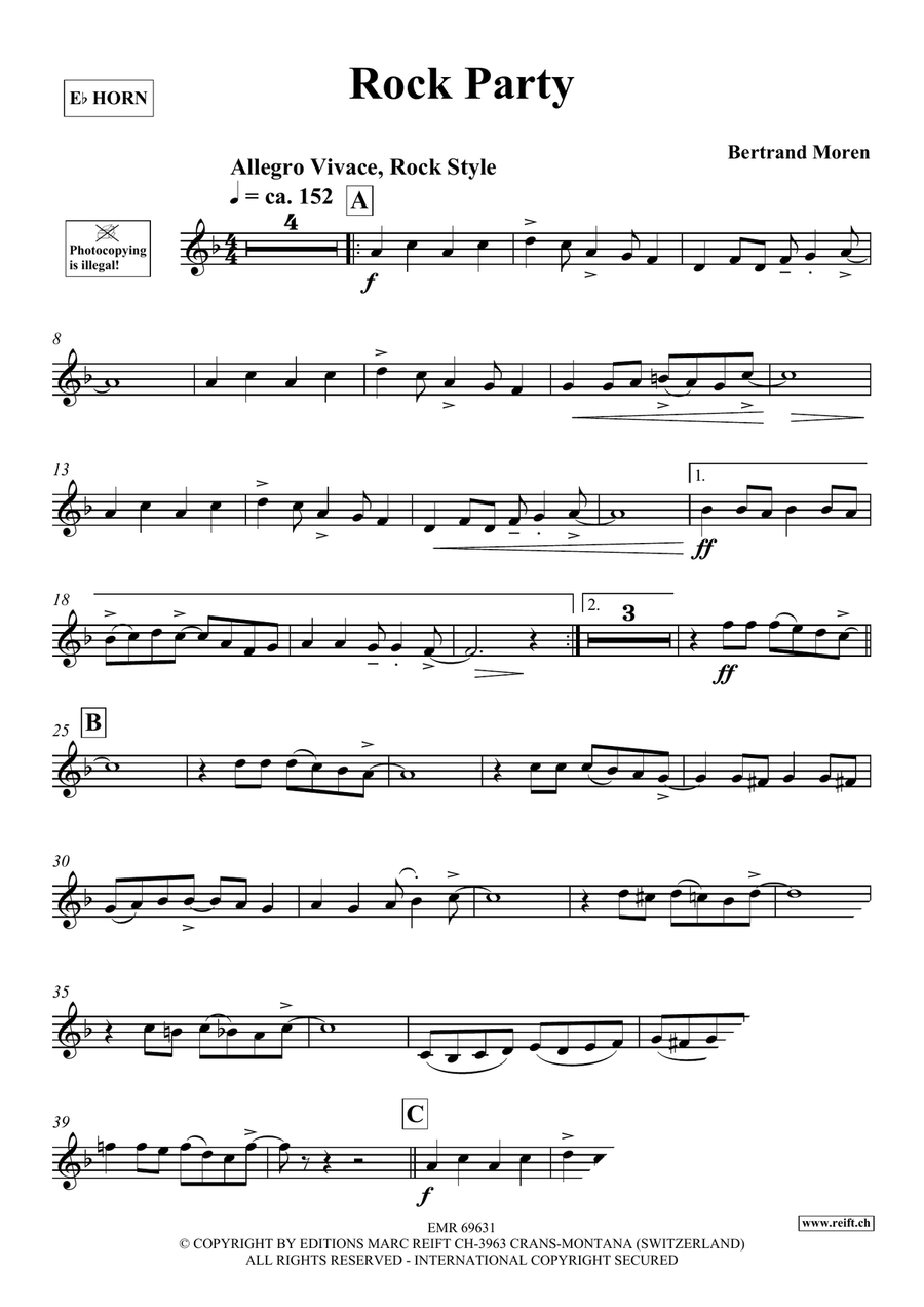 Rock Party Rock Party Horn scores gallery preview page 4
