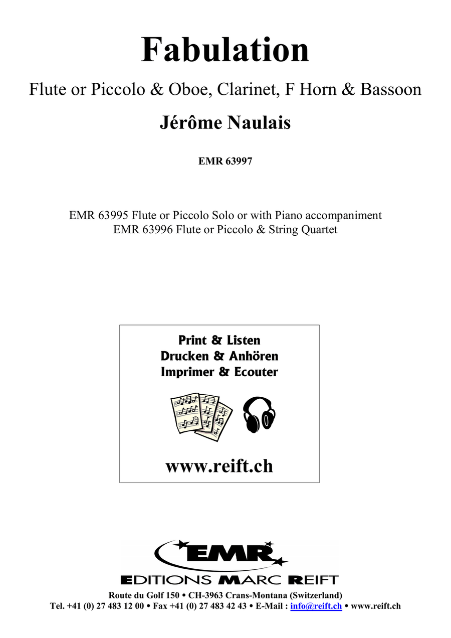 Fabulation Fabulation Woodwind Quintet scores gallery preview page 2
