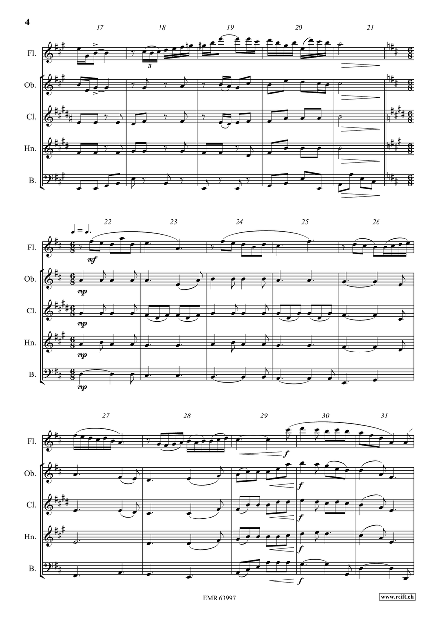 Fabulation Fabulation Woodwind Quintet scores gallery preview page 5